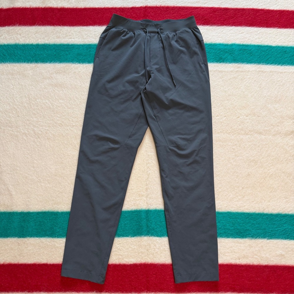 Lululemon Pants Mens Dark Green Stretch Drawstring Size S 30 Inseam - Picture 1 of 8